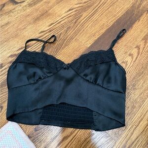 GARAGE LACE BLACK GOING OUT TOP